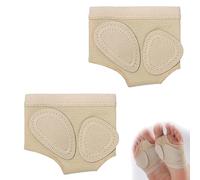1 Pair Foot Thongs for Dance Shoes for Women, Non-Slip Toe Thongs for Dancing, Comfortable Breathable Flexible Foot Toe Pads Support, for Ballet, Jazz, Modern(Beige)