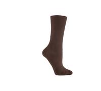 1 Pair FootNurse Oedema Extra Wide Cotton Socks SOCKSHOP Iomi Brown 4-7