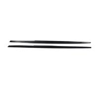 1 Pair For BMW F10 For M5 535 528 Side Skirt Extensions Gloss Black Front Bumper Lip Spoiler