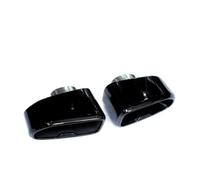 1 Pair For BMW For X3 X4 G01 G02 G08 2018-2021 Exhaust Pipe Upgrade Square Tip Nozzle Stainless Steel Muffler Exhaust Head Car Exhaust Tip(BIack)