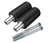 1 Pair Frame Sliders for Motorcycle Practical Anti Crash Protector(Black)
