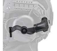 1 Pair Free-Angle Headset Rail Mount For M31/M32 - Rear Arc Helmets Adapter(Black)