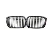 1 Pair Front Kidney Grille Double Line Medium Mesh Grilles 51712462817 51712462818 Compatible For X3 X4 G01 G02 G08 Car Front Grill