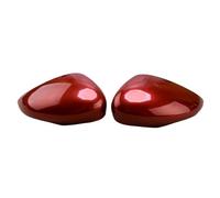 1 Pair Front Left Right Side Door Rearview Wing Mirror Cover Cap Casing ABS For Ford For Fiesta MK7 2008-2017 Hot Magenta Red Rearview Mirror Cover