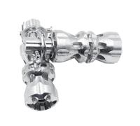 1 Pair Front Rear Footrest Pedal Motorcycle Scooter Fixed Footpegs Modification Accessories Replacement 6mm Foot Peg Motorcycle Footpegs(Silver)