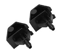 1 Pair Front Windscreen Washer Jet, Front Windshield Washer Nozzle 28932JD000 ABS Black Wearproof Replacement