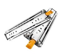 1 Pair Full Extension Drawer Slides Rails 250 600 1000 1350 1600 1900 2000mm 220kg Load Capacity Heavy Duty Drawer Glides with Lock Side Mount Ball Bearing,1550mm