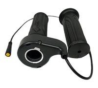 1 Pair Full Twist Throttle Ebike Portable Lightweight Full Twist Throttle with 3 Pin Female End Connector for EBike Folding Electric Scooter