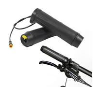 1 Pair Full Twist Throttle Ebike Portable Lightweight Full Twist Throttle with 3 Pin Waterproof Connector for EBike or Folding Electric Scooter