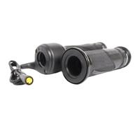 1 Pair Full Twist Throttle Ebike Portable Lightweight Full Twist Throttle with 3 Pin Waterproof Connector for EBike or Folding Electric Scooter