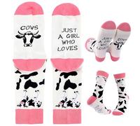 1 Pair Funny Animal Socks Women -Just A Girl Who Loves- Funny Cute Happy Socks for Mothers Day Easter Christmas Birthday Valentines Gift