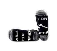 1 Pair Funny Plumber Socks Will Fix Pipes For Beer Socks Pipe Layer Merch Pipefather Gift (Fix Pipes 1 pair EU)