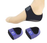 1 Pair Gel Heel Spur Insoles with Silicone Brace - Heel Protector for Pain Relief and Stress Relief (Universal) Heel Cushion Heel Spurs (Blue, L)