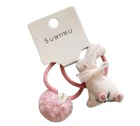 1 Pair Gentle Hair Band Ties Hairpins for Newborns Elastic with Ball Ornaments Infant Clips
