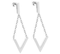 1 Pair Geometric Dangle Women Diamond Shaped Drop Earrings Stylish Chain Design for Daily Wear Special Occasions Comfortable Unique Jewelry Accessory