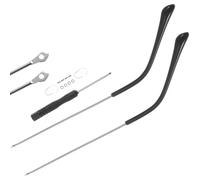 1 Pair Glasses Arms Replacement and Repair Kits - Universal Alloy Temple Parts with Anti-Slip Covers, Comfortable Ear Cushions for Enhanced Fit