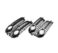 1 Pair Glossy Black Car Fog Lamp Grille Compatible for Audi TT 8J 2006-2014 Front Bumper Honeycomb Mesh Light Cover Exterior Accessories(GLOSS BLACK)