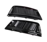 1 Pair Glossy Black Car Front Bumper Lower Fog Light Lamp Grill Grille Cover Fit For A4 B9 2016 2017 2018 Car Accessories PYPFQUMQGR