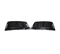 1 Pair Glossy Black Car Front Bumper Lower Fog Light Lamp Grill Grille Cover Fit For A4 B9 2016 2017 2018 Car Accessories PYPFQUMQGR