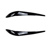 1 Pair Glossy Black Carbon Car Front Headlight Eyebrow Eyelid Lamp Light Eyebrows Sticker Fit For BMW X3 F25 X4 F26 2014-2017 ABS automotive headlight brow
