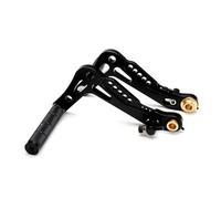 1 Pair Go Kart Pedals Kit, Aluminum Brake Pedal Return Spring Rust Resistant for Go Kart (Black)