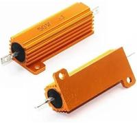 1 Pair Golden 50W Watt 7 Ohm 50W 7R Aluminum Housing Wirewound Resistor Passive Components,Fixed Resistors,Single Resistors
