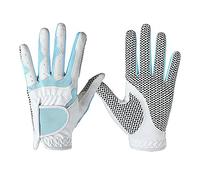 1 Pair Golf Gloves for Left & Right Hand, All Weather Golfing Gloves Mittens, Anti-slip, Breathable Durable & Wear Resistant, Full Fingers Protective Sports Rain Gloves for Women Girls Ladies