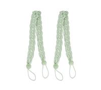1 Pair Green Curtain Tie Backs,Durable Rope Curtain Ties Backs,Sturdy Solid Window Curtains Tiebacks Hand Knitting with Chinese Knot Design,Ideal for Home Drapes and Curtains Decoration