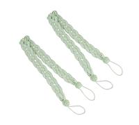 1 Pair Green Elegant Curtain Tie Backs, Thicken Durable Curtain Ties, Sturdy Solid Curtains Tie Backs Rope with Chinese Knot Design, for Daily Use, Wedding, Festival, Party Decoration