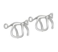 1 Pair Green Eyed Cats Ear Jewelry Alloy Ear Cuffs Comfortable Earwear Unique Cats Earrings Party Accessory Jewelry Alloy Cuffs