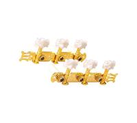 1 Pair Guitar Headstock Pegs Head Knobs Metal Texture Locking Tuners Suitable for Optimal Sound Enhancement Classical Pegs