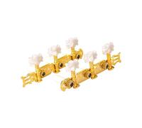 1 Pair Guitar Tuning Pegs Repairing Component Suitable for Acoustic and Electric Guitars with Metal Construction Replacement Tuners