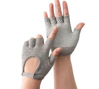 1 Pair Gym Glove Weightliftings Glove Women Silicone | Silicone Antislip Five Finger Workout Glove, Weight Training Glove, Palm Protectors, for Cyclings Fitness Exercise