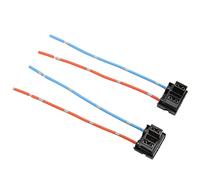 1 Pair H7 Headlight Bulb Repair Socket Connector Wiring Harness Red Copper Heat Resistance Durable Easy Installation High Efficiency Headlight Bulb Connector