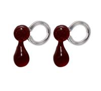 1 Pair Halloween Terror Bloody Earrings Punk Red Blood Drop Ear Studs Gothic Cosplay Earrings For Women Girls Jewelry