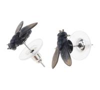 1 Pair Halloween Themed Realistic Fly Earrings Simulation for Parties Women Abstract Jewelry Gifts Simulation Funny