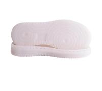 1 Pair Hand-Knitted Hook Line Soles Anti-Kick Soft Rubber Wearproof Shoe Repair Replacement(Deep Black,35)