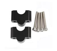 1 Pair Handlebar Riser For CFMOTO 450MT 2024 2025 Motorcycle Accessories Heightening Move Back Clamp Mount Rise Parts Handle Bar Clamp Risers(A Black)