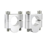 1 Pair Handlebar Riser For DT 125 2000-2004 For TT 350 1986-1992 For TT 600 1983-1998 22mm 7/8" Handle Bar Riser Handle Bar Clamp Risers(Silver Riser 20mm)