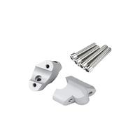 1 Pair Handlebar Riser For Ducati For Multistrada V4 S Rally Pikes Peak 2021- Motorcycle Handlebar Riser Handle Bar Clamp Risers(Silver)