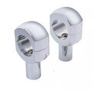 1 Pair Handlebar Riser For Kawasaki For Suzuki 2" BarsMotorcycle 3.5" Rise Handlebar Riser Handle Bar Clamp Risers(Chrome)