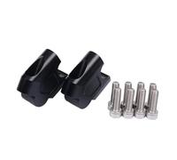 1 Pair Handlebar Riser For ZONTES 703F 2024-2025 Motorcycle Accessories Handlebar Riser Heightening Clamp Rise Move Back Mount Parts Handle Bar Clamp Risers(B back Height-black)