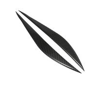 1 Pair Headlight Eye Lid Cover front Fog Lights Lamp Frame Cover front Bumper Tail Fog Light Overlay Bezel Exterior Decoration for B-M-W F30 2013-2018 Carbon Fiber Pattern Eyebrows Black