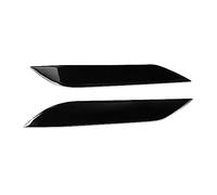 1 Pair Headlight Eyebrow Trim with Shaped Exterior Accents, Black | Double-Sided Adhesive Backing, Upper-Headlight Placement, Direct Attachment for a Decorative Front-End Accent