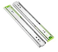 1 Pair Heavy-Duty Push Open Drawer Slides Side-Mount Ball Bearing Runners Full Extension 250mm-550mm 45kg Load Capacity (300mm/12in) for Smooth Operation