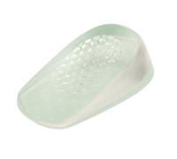 1 Pair Height Increase Insoles, Silicone Gel Insoles, Height of Foot Raiser, Orthotic Arch Shoes, Heel pad (3.5cm Green)