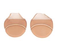 1 Pair Hidden Non-Slip Forefoot Pad for High Heels, Sponge Cushion Inserts, Breathable Sweat Absorbing, Reusable Fit for Left and Right, Black Beige (Skin Color)