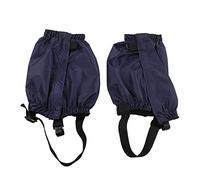 1 Pair Hiking Leg Gaiters Polyester Fiber Legging Gaiters for Camping Mountain Climbing Fishing (Navy Blue)