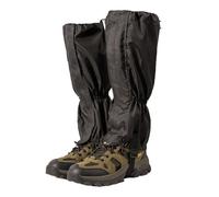 1 Pair Hiking Legging Gaiters, Oxford Waterproof Warmth Gaiters, Outdoor Climbing Boots Cover, for Hiking Cycling Fishing Mountain Hunting (Black)