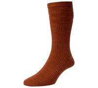 1 Pair HJ Bamboo Softop Socks HJ910 Burnt Orange 6-11